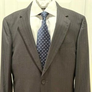 Grey Pinstripe Jacket 43L Signature Gold Collection